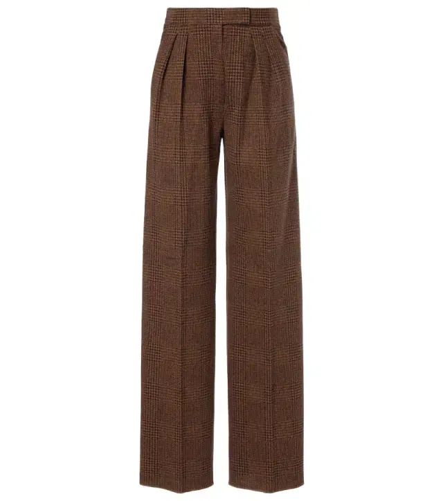 Max Mara Ponza cotton and wool-blend wide-leg pants