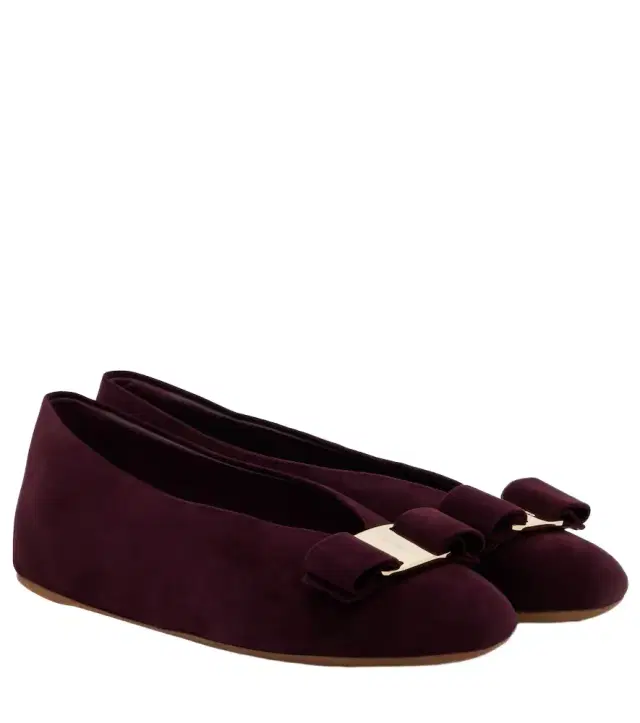 Ferragamo Vanna suede ballet flats