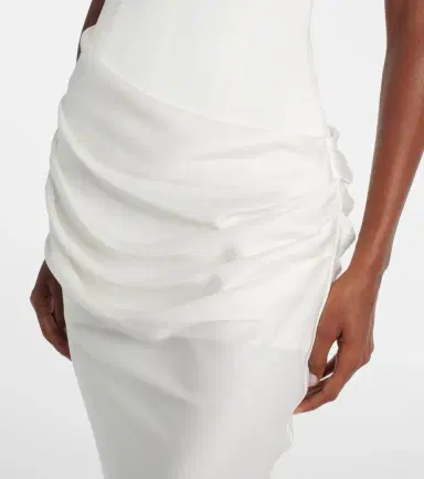 Alex Perry Bridal draped crêpe satin corset gown | Thumbnail 6 Alex Perry Bridal draped crêpe satin corset gown | Thumbnail 6