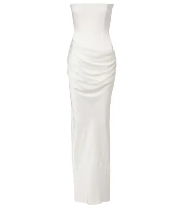 Alex Perry Bridal draped crêpe satin corset gown