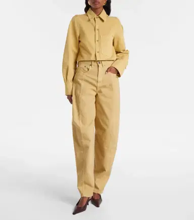 Victoria Beckham High-rise barrel-leg jeans | Thumbnail 6