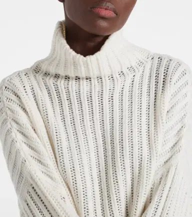 Brunello Cucinelli Ribbed-knit cashmere turtleneck sweater | Thumbnail 2