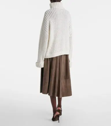Brunello Cucinelli Ribbed-knit cashmere turtleneck sweater | Thumbnail 5