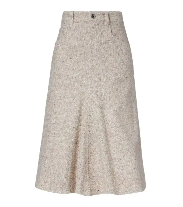 Brunello Cucinelli Monili wool and silk-blend midi skirt