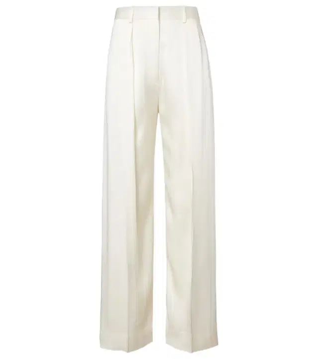 Victoria Beckham Satin wide-leg pants