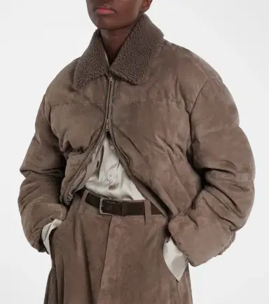 Brunello Cucinelli Suede down jacket | Thumbnail 2 Brunello Cucinelli Suede down jacket | Thumbnail 2
