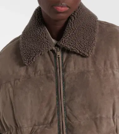 Brunello Cucinelli Suede down jacket | Thumbnail 6 Brunello Cucinelli Suede down jacket | Thumbnail 6