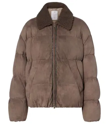 Brunello Cucinelli Suede down jacket | Thumbnail 1 Brunello Cucinelli Suede down jacket | Thumbnail 1