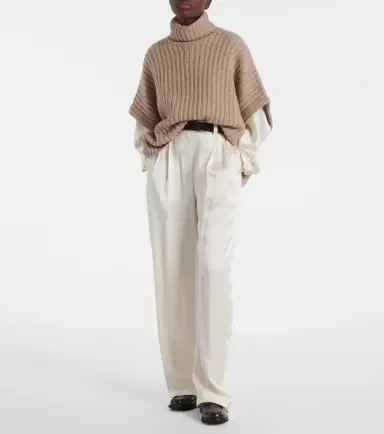 Brunello Cucinelli Ribbed-knit cashmere turtleneck sweater | Thumbnail 3