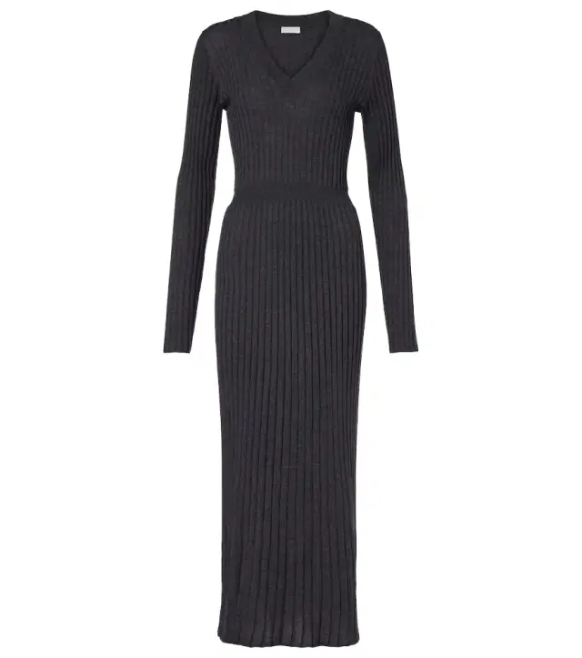 Brunello Cucinelli Ribbed-knit virgin wool sweater dress