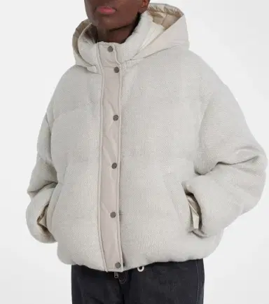 Brunello Cucinelli Cashmere-blend down jacket | Thumbnail 2 Brunello Cucinelli Cashmere-blend down jacket | Thumbnail 2