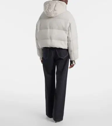 Brunello Cucinelli Cashmere-blend down jacket | Thumbnail 5 Brunello Cucinelli Cashmere-blend down jacket | Thumbnail 5