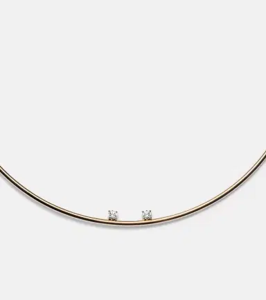 Yvonne Léon Yvonne Léon 9kt gold choker with diamonds | Thumbnail 3