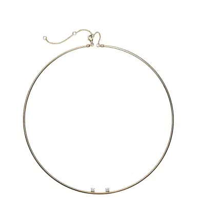 Yvonne Léon Yvonne Léon 9kt gold choker with diamonds | Thumbnail 1