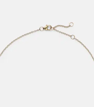 Yvonne Léon Yvonne Léon Crabe Coquillage 9kt gold pendant necklace with malachite and diamonds | Thumbnail 3