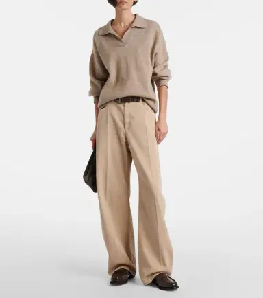 Brunello Cucinelli Monili cashmere-blend polo sweater | Thumbnail 4 Brunello Cucinelli Monili cashmere-blend polo sweater | Thumbnail 4