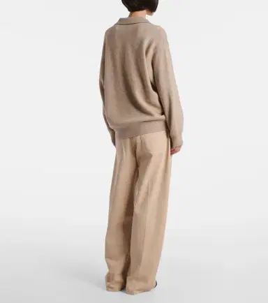 Brunello Cucinelli Monili cashmere-blend polo sweater | Thumbnail 5 Brunello Cucinelli Monili cashmere-blend polo sweater | Thumbnail 5