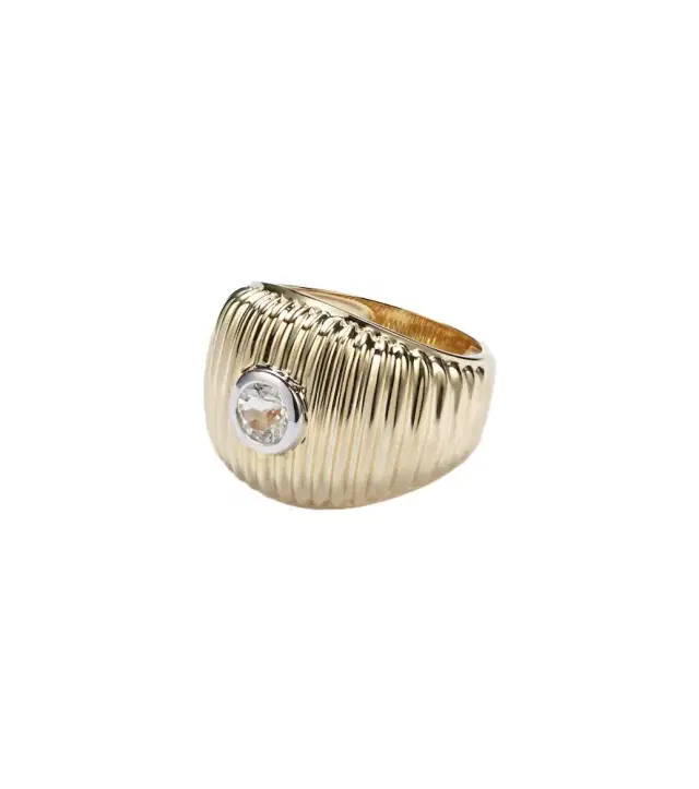 Yvonne Leon Yvonne Léon Berlingot Maxi 9kt gold ring with topaz