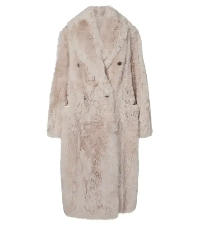 Brunello Cucinelli Double-breasted shearling coat