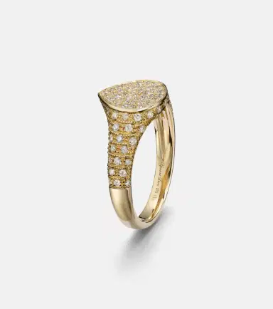 Yvonne Léon Yvonne Léon Mini 9kt gold ring with diamonds | Thumbnail 2