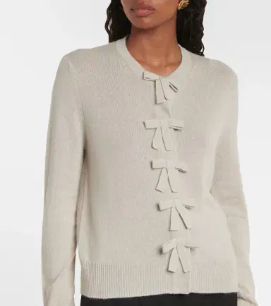 Jardin des Orangers Bow-detail cashmere cardigan | Thumbnail 5