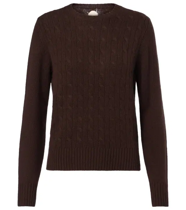 Jardin des Orangers Cable-knit cashmere-blend sweater