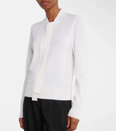 Jardin des Orangers Tie-neck wool and cashmere sweater | Thumbnail 5