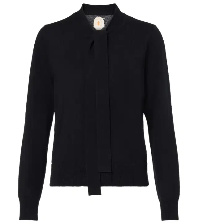 Jardin des Orangers Tie-neck wool and cashmere sweater
