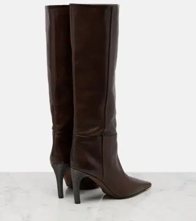 Brunello Cucinelli Monili leather knee-high boots | Thumbnail 2 Brunello Cucinelli Monili leather knee-high boots | Thumbnail 2