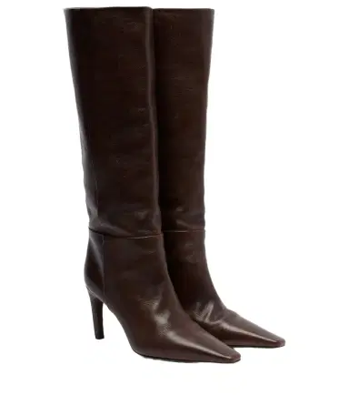 Brunello Cucinelli Monili leather knee-high boots | Thumbnail 1 Brunello Cucinelli Monili leather knee-high boots | Thumbnail 1