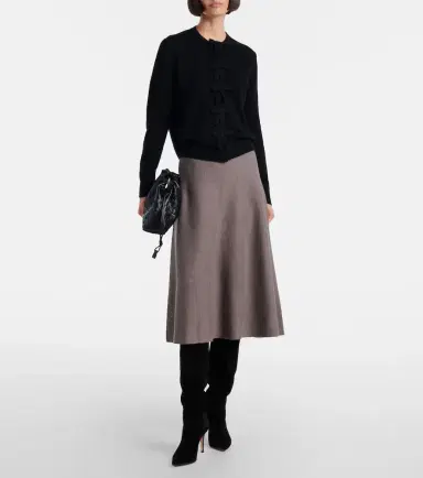 Jardin des Orangers Virgin wool midi skirt | Thumbnail 2