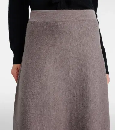 Jardin des Orangers Virgin wool midi skirt | Thumbnail 5