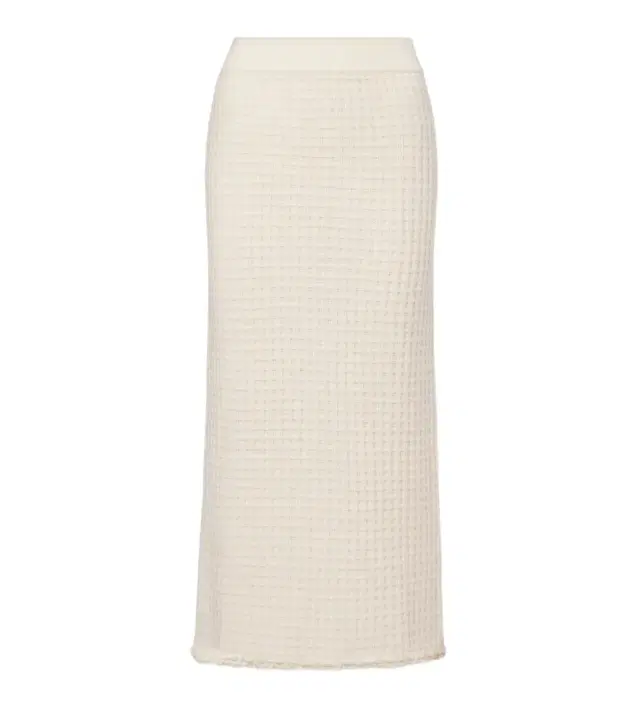 Jardin des Orangers Distressed wool and cashmere pencil skirt