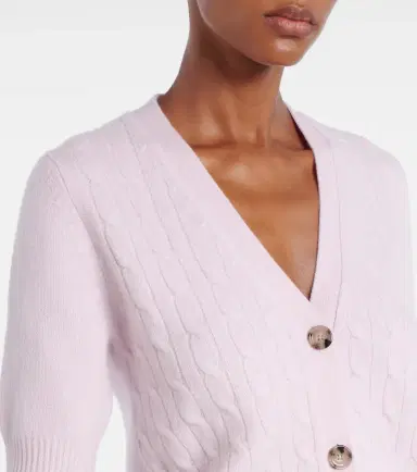 Jardin des Orangers Cable-knit cashmere-blend cardigan | Thumbnail 2