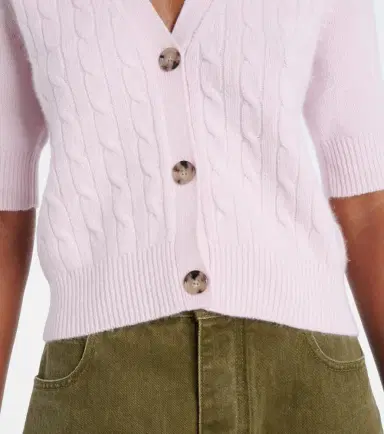 Jardin des Orangers Cable-knit cashmere-blend cardigan | Thumbnail 5