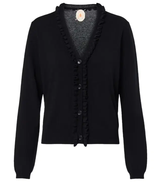 Jardin des Orangers Ruffled wool and cashmere cardigan