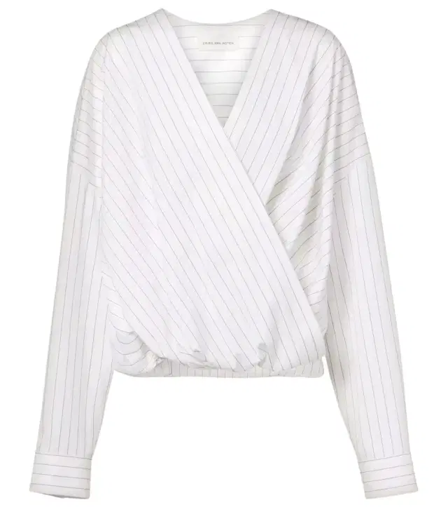 Dries Van Noten Striped cotton top
