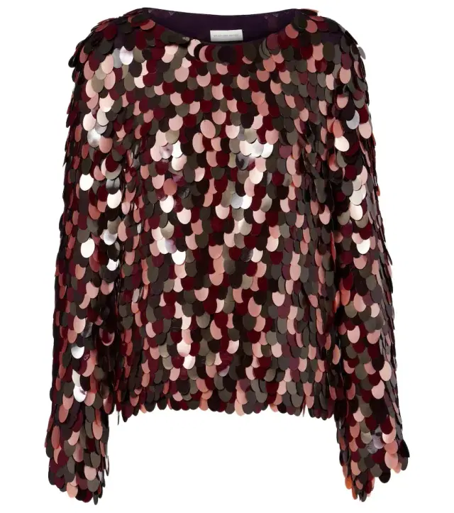 Dries Van Noten Sequined top