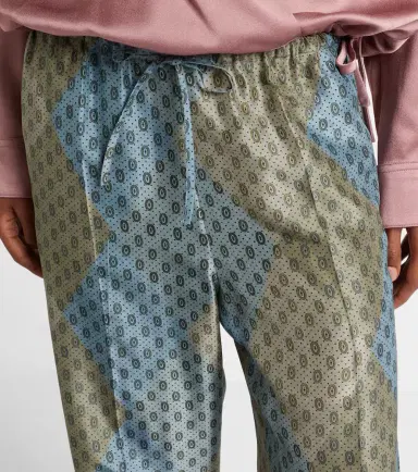 Dries Van Noten Printed silk satin straight pants | Thumbnail 4 Dries Van Noten Printed silk satin straight pants | Thumbnail 4