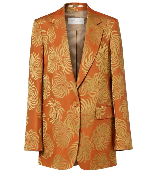 Dries Van Noten Floral jacquard blazer