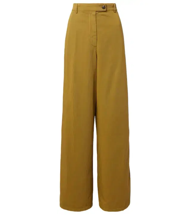 Dries Van Noten High-rise cotton wide-leg pants