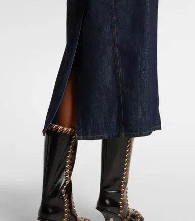 Dries Van Noten Denim midi dress | Thumbnail 4