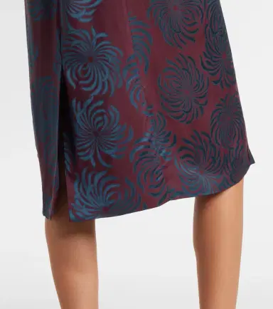 Dries Van Noten Floral jacquard midi dress | Thumbnail 3 Dries Van Noten Floral jacquard midi dress | Thumbnail 3