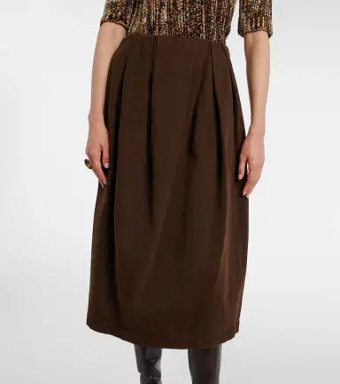 Dries Van Noten Draped denim midi skirt | Thumbnail 2