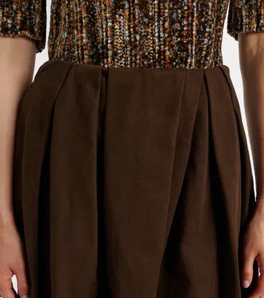 Dries Van Noten Draped denim midi skirt | Thumbnail 5