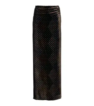 Dries Van Noten Printed satin maxi skirt | Thumbnail 1