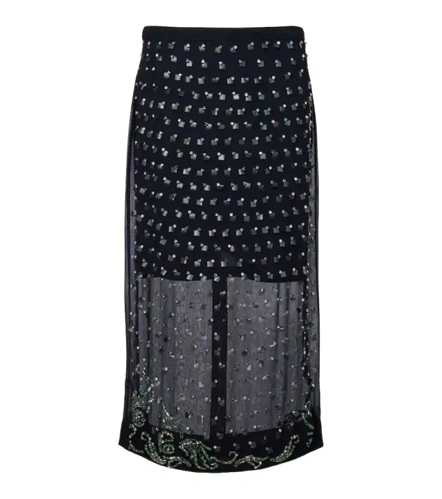 Dries Van Noten Embellished midi skirt