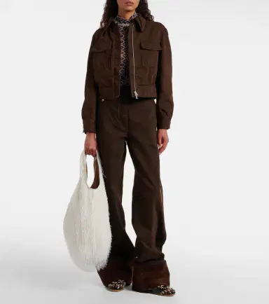 Dries Van Noten Cropped denim jacket | Thumbnail 3 Dries Van Noten Cropped denim jacket | Thumbnail 3