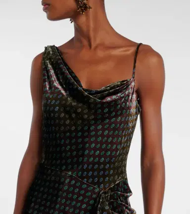 Dries Van Noten Asymmetric printed gown | Thumbnail 6
