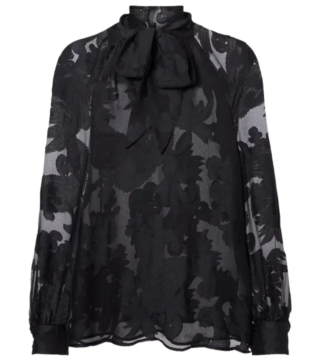 Etro Paisley tie-neck blouse